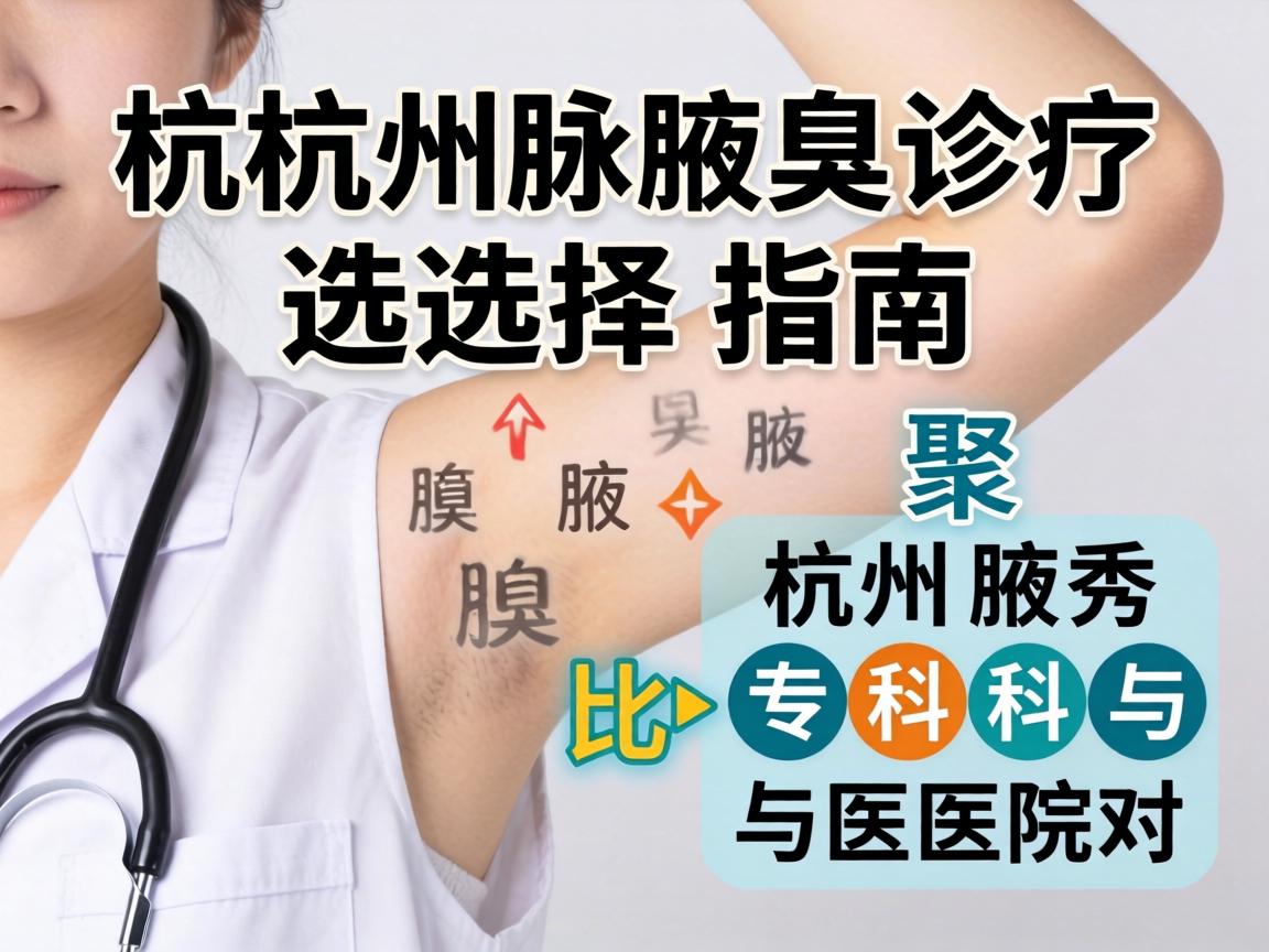 杭州腋臭诊疗选择指南，聚焦杭州腋秀专科与医院对比