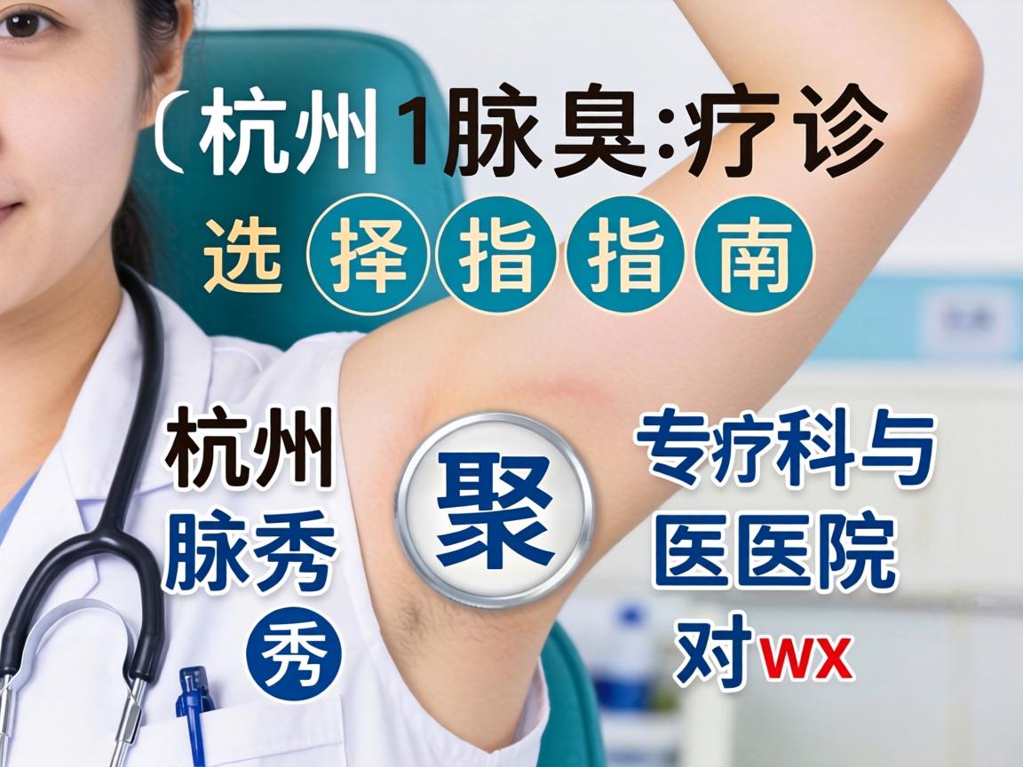 杭州腋臭诊疗选择指南，聚焦杭州腋秀专科与医院对比