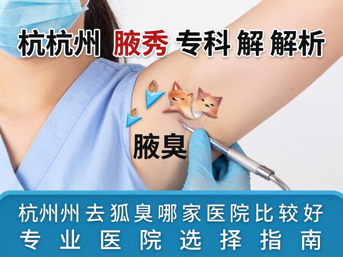 杭州腋秀专科解析，杭州去狐臭哪家医院比较好，专业医院选择指南