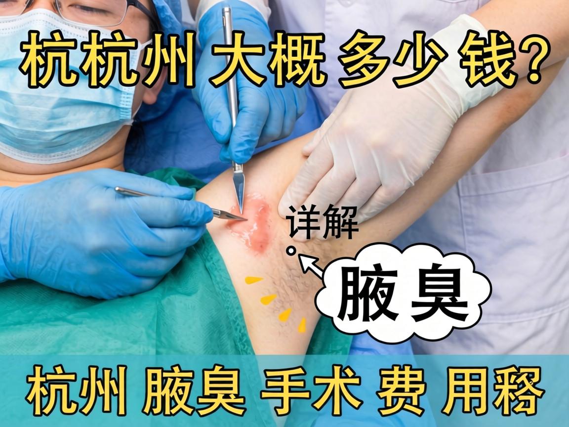 杭州腋臭手术大概多少钱？详解杭州腋臭手术费用