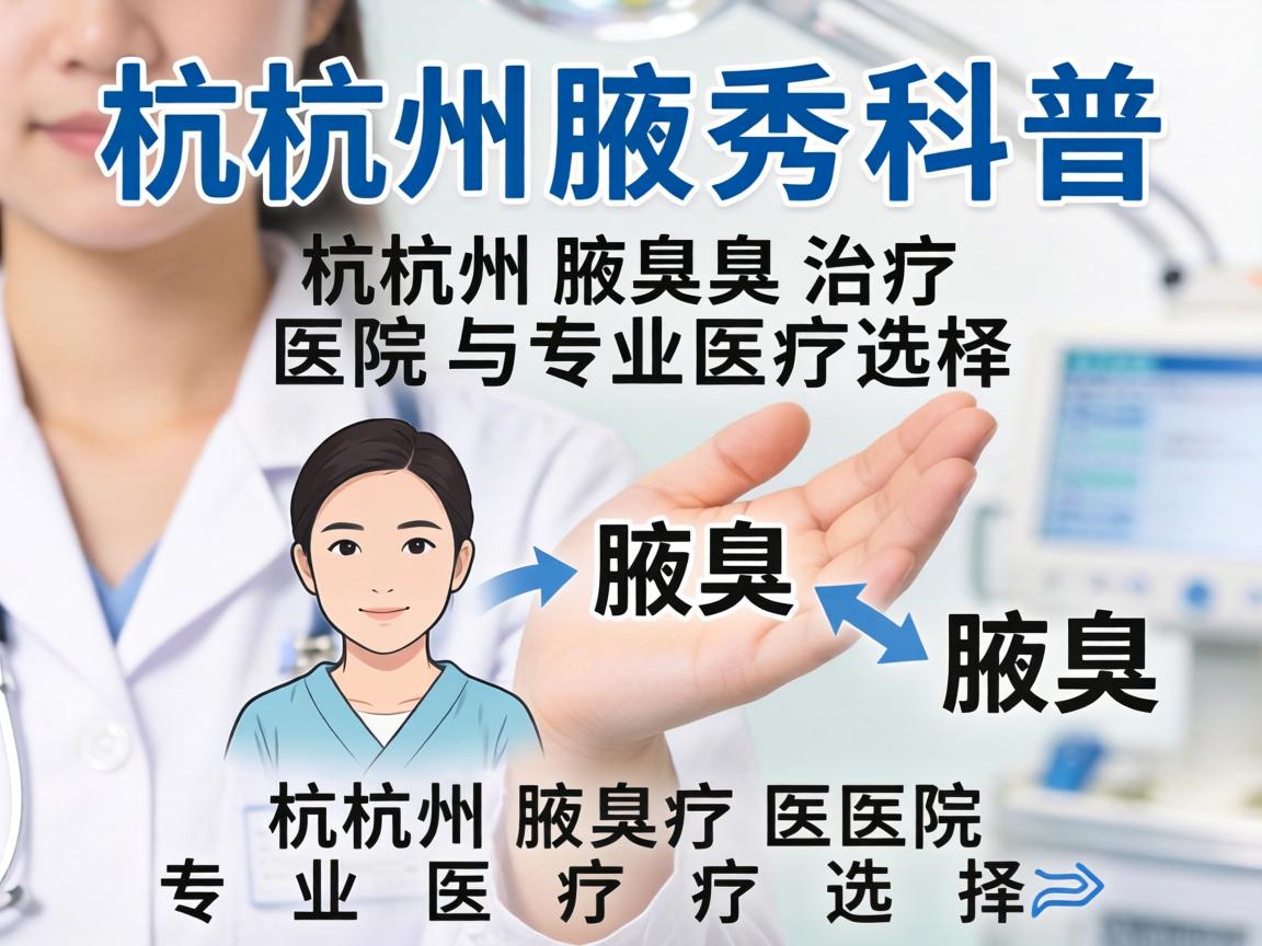 杭州腋秀科普，详解杭州腋臭治疗医院与专业医疗选择