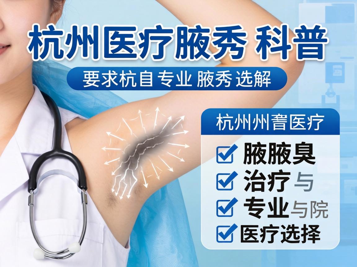 杭州腋秀科普，详解杭州腋臭治疗医院与专业医疗选择