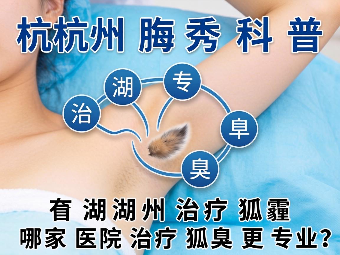 杭州腋秀科普，在湖州治疗狐臭，哪家医院治疗狐臭更专业？