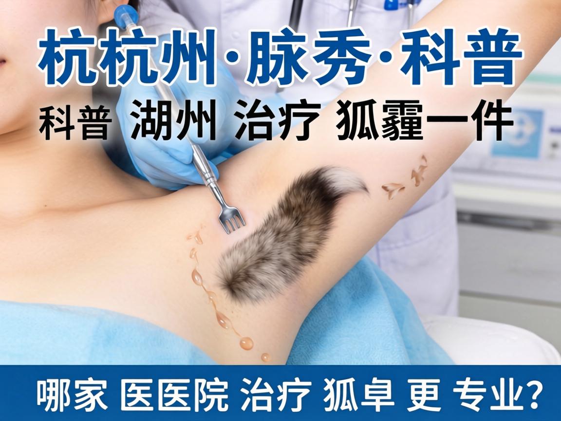 杭州腋秀科普，在湖州治疗狐臭，哪家医院治疗狐臭更专业？