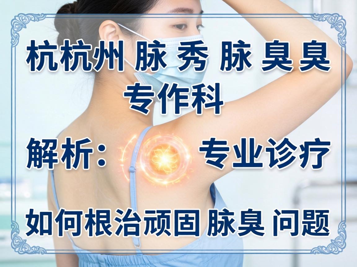 杭州腋秀腋臭专科解析，专业诊疗如何根治顽固腋臭问题