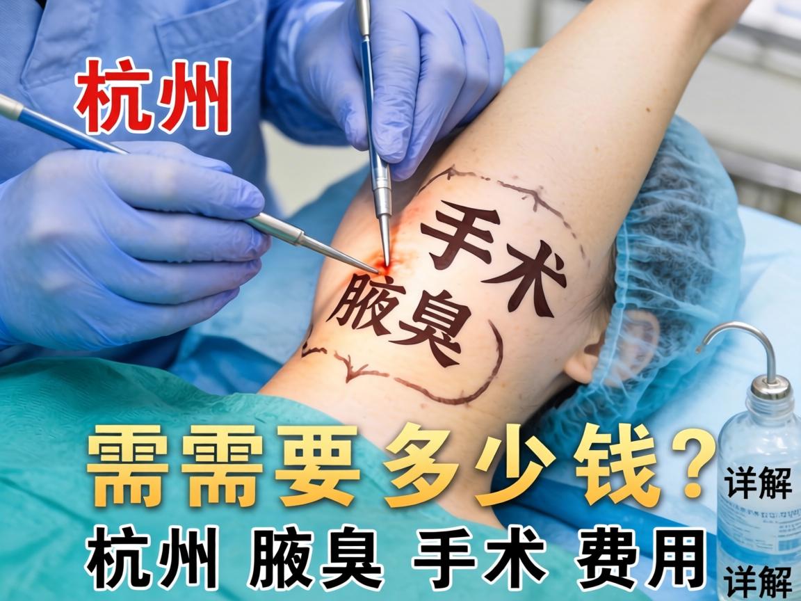 杭州腋臭手术需要多少钱？详解杭州腋臭手术费用