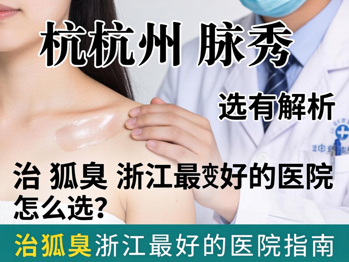杭州腋秀解析，治狐臭浙江最好的医院怎么选？治狐臭浙江最好的医院指南