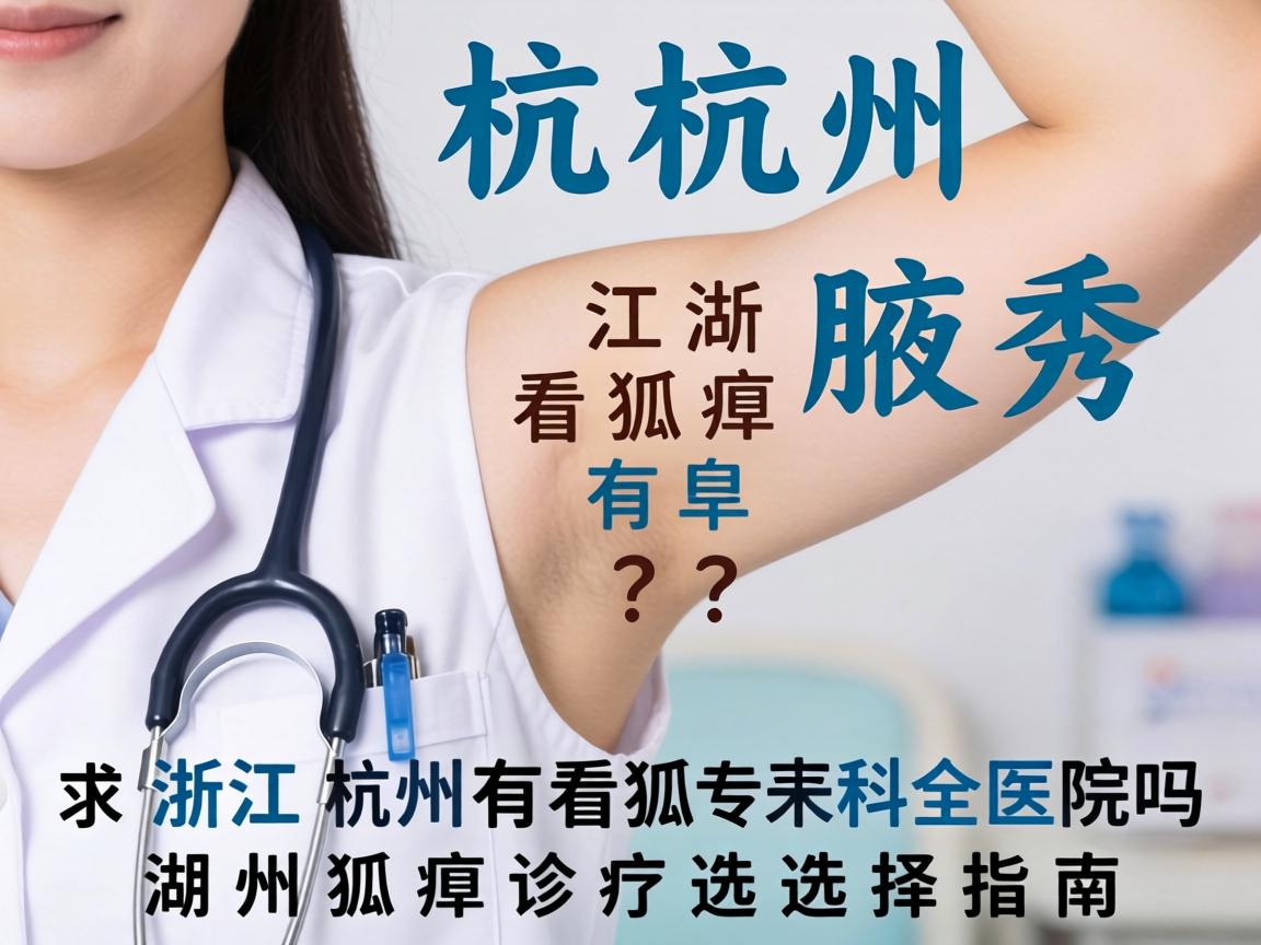 杭州腋秀解析，浙江湖州有看狐臭专科医院吗？湖州狐臭诊疗选择指南