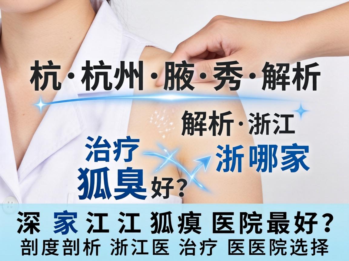 杭州腋秀解析，治疗狐臭浙江哪家医院最好？深度剖析浙江狐臭治疗医院选择