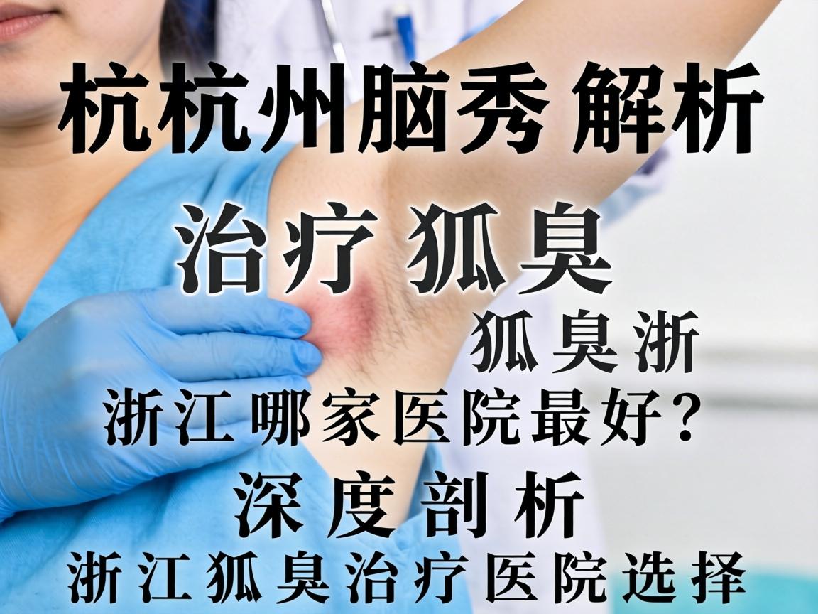 杭州腋秀解析，治疗狐臭浙江哪家医院最好？深度剖析浙江狐臭治疗医院选择