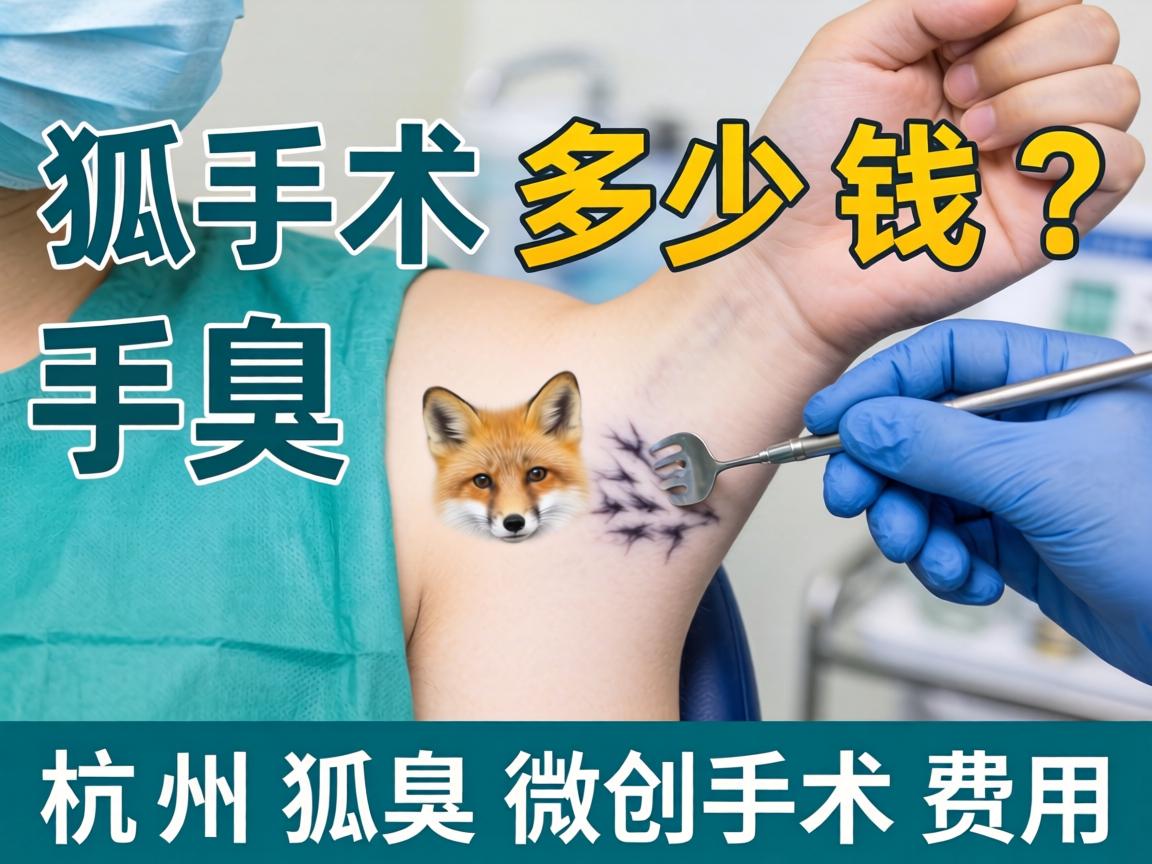 狐臭手术多少钱？详解杭州狐臭微创手术费用