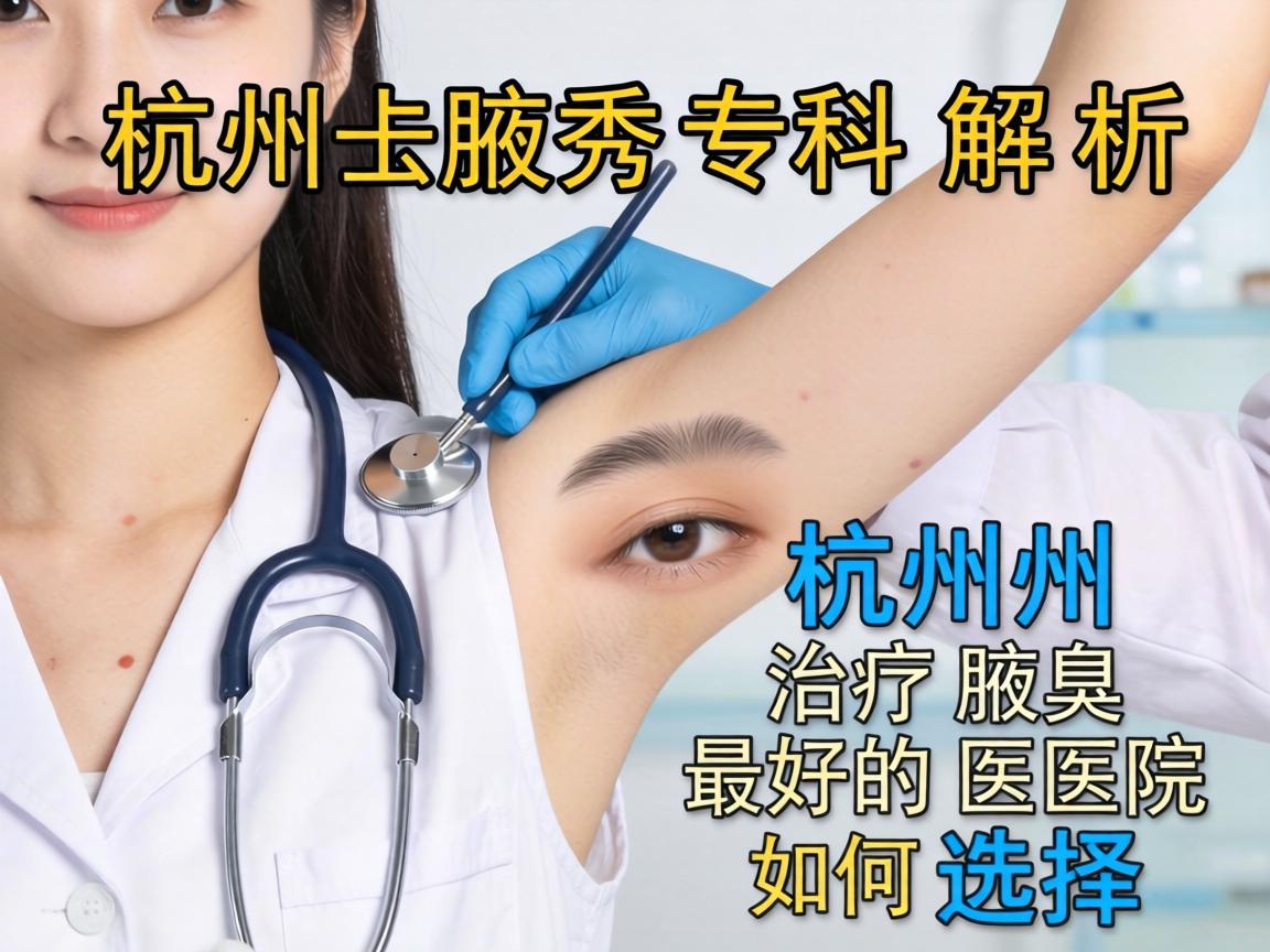 杭州腋秀专科解析，杭州治疗腋臭最好的医院如何选择