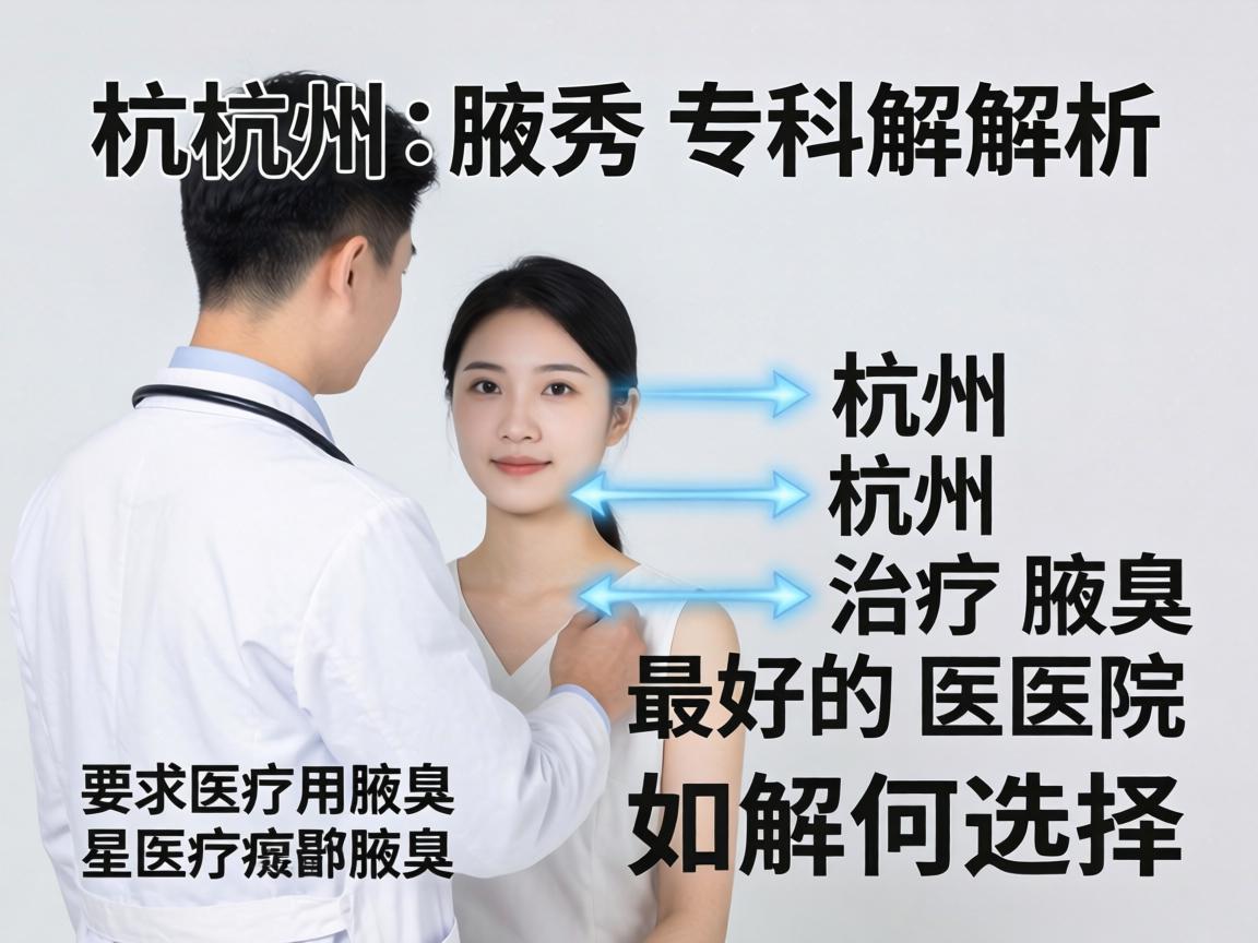 杭州腋秀专科解析，杭州治疗腋臭最好的医院如何选择