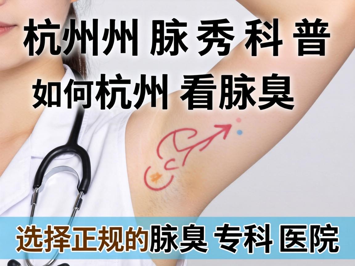 杭州腋秀科普，杭州看腋臭，如何选择正规的腋臭专科医院