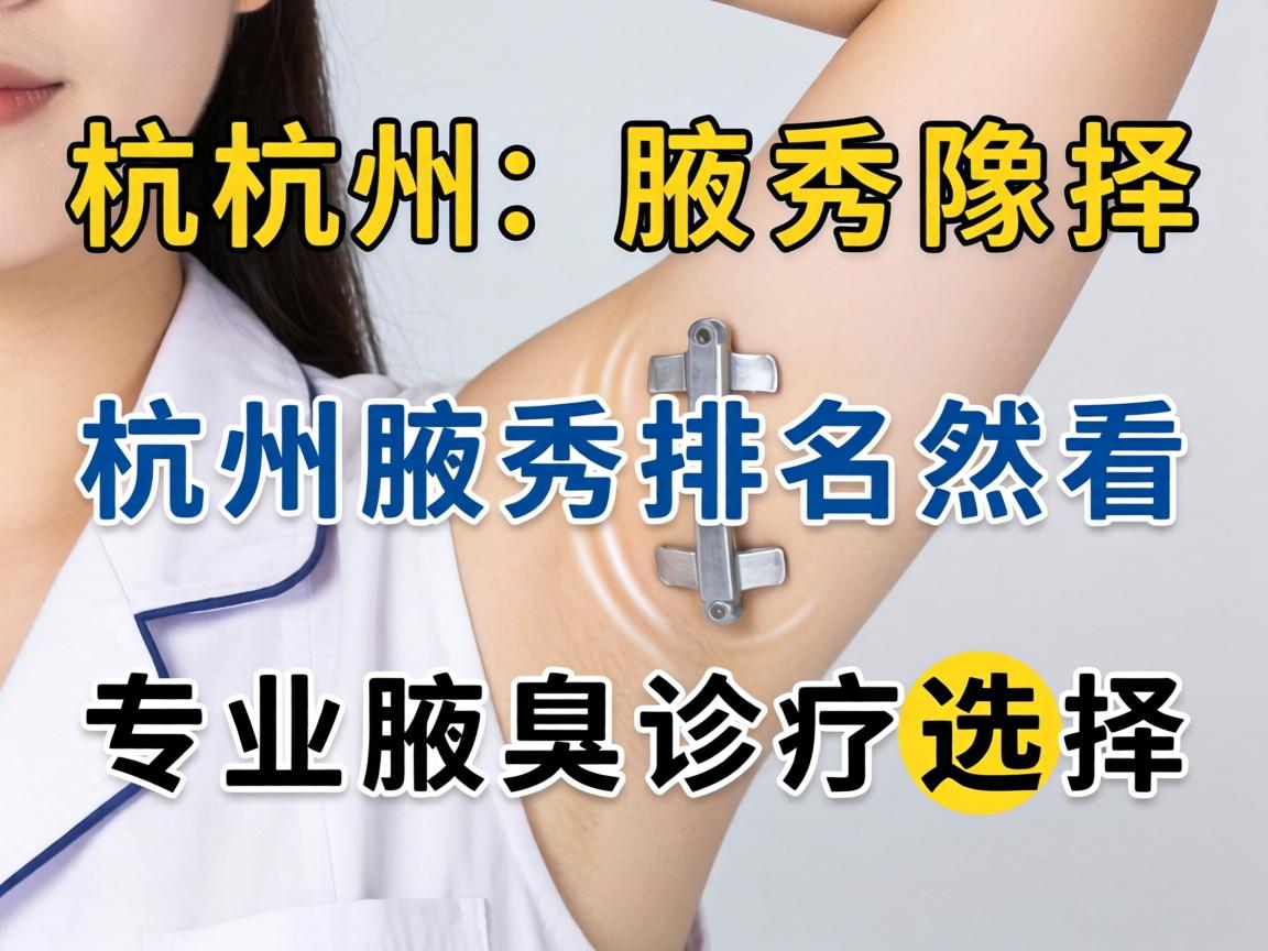 杭州腋秀排名解析，从杭州腋秀排名看专业腋臭诊疗选择