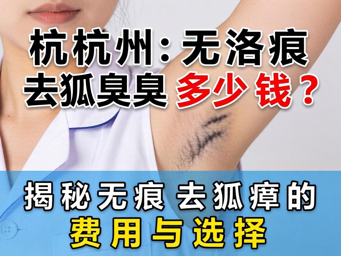 杭州无痕去狐臭多少钱？揭秘无痕去狐臭的费用与选择