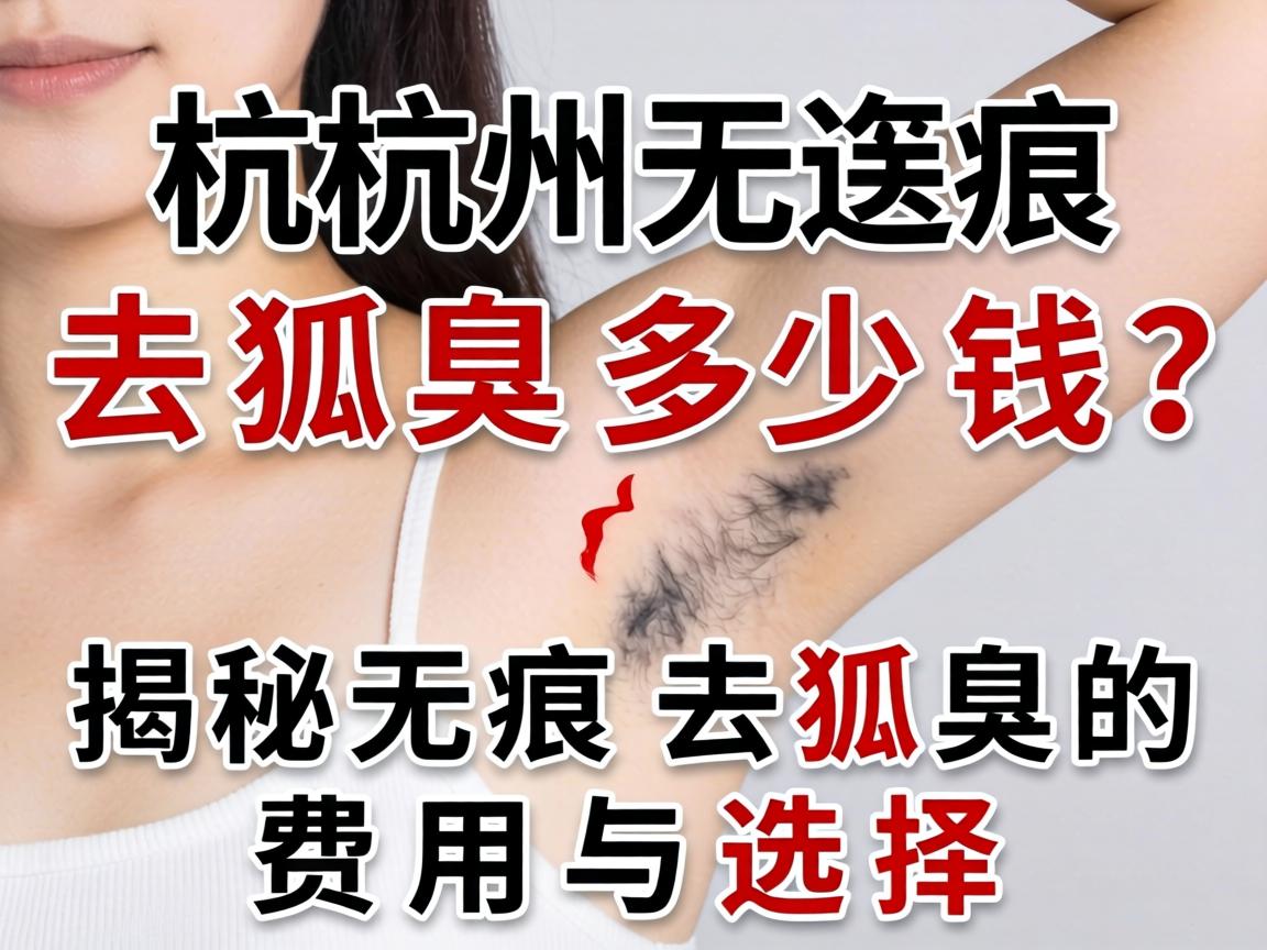 杭州无痕去狐臭多少钱？揭秘无痕去狐臭的费用与选择