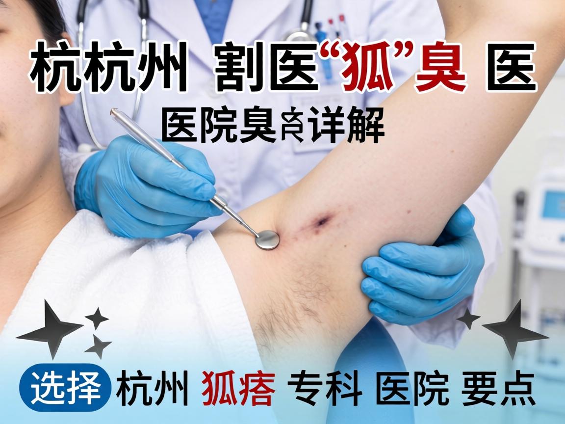 杭州割狐臭医院详解，选择杭州狐臭专科医院的要点
