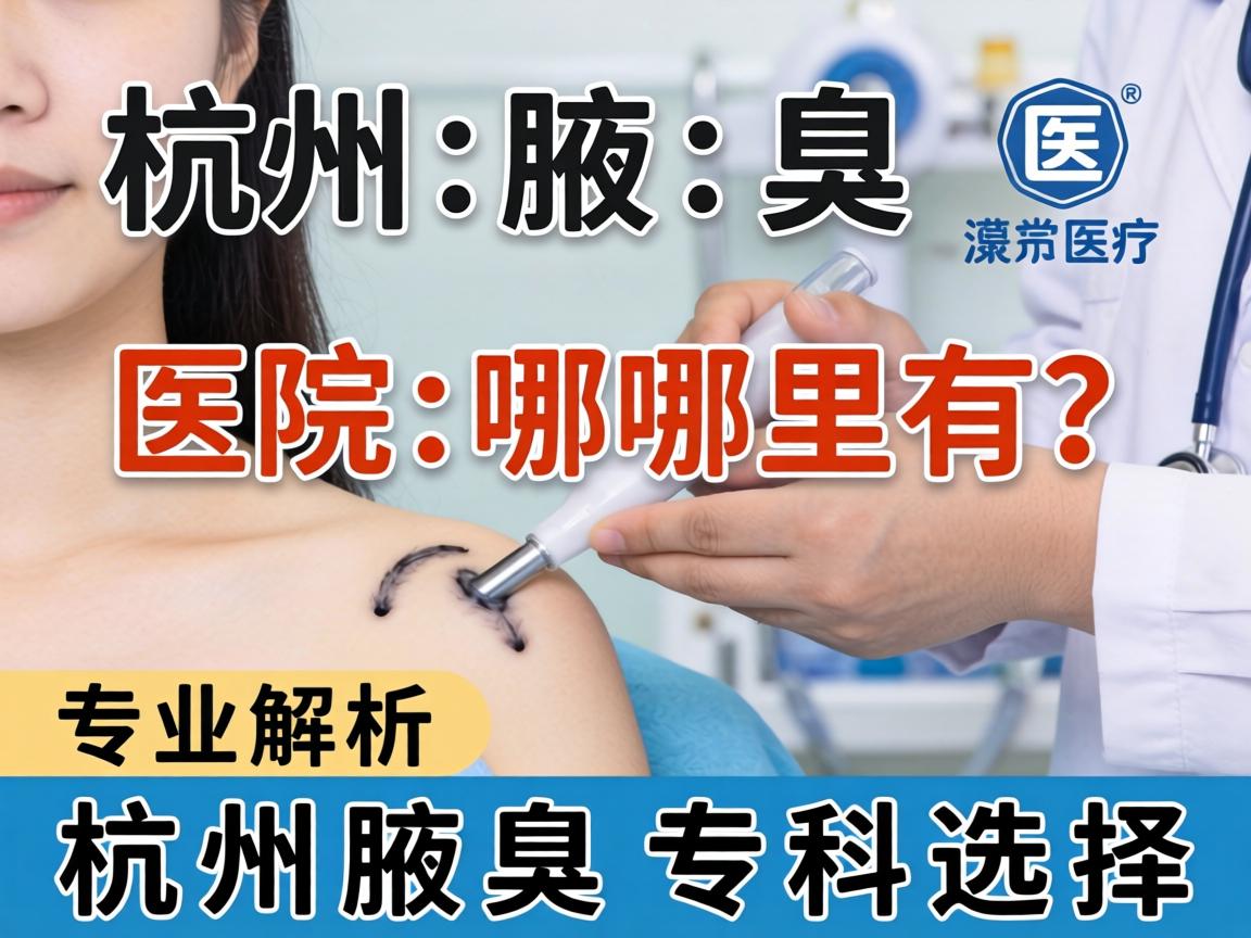 杭州腋臭医院哪里有？专业解析杭州腋臭专科选择