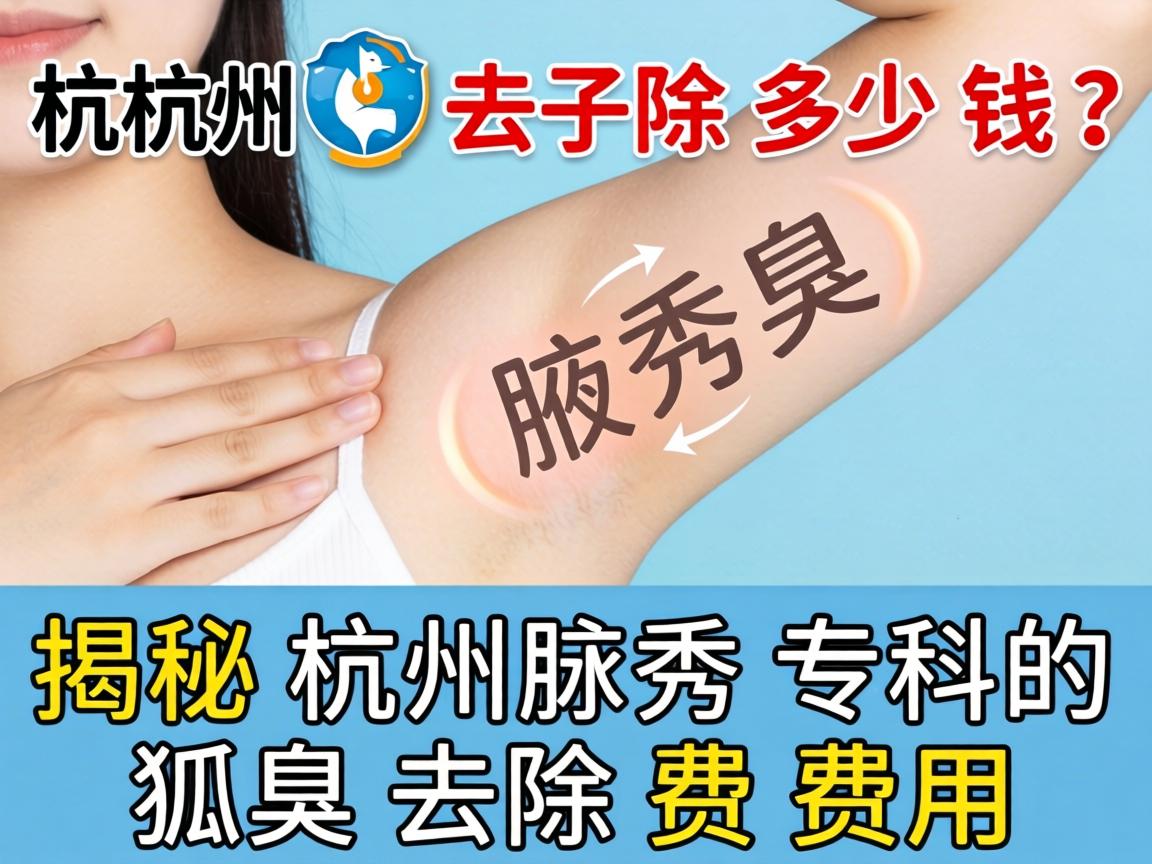 杭州腋臭去除多少钱？揭秘杭州腋秀专科的狐臭去除费用