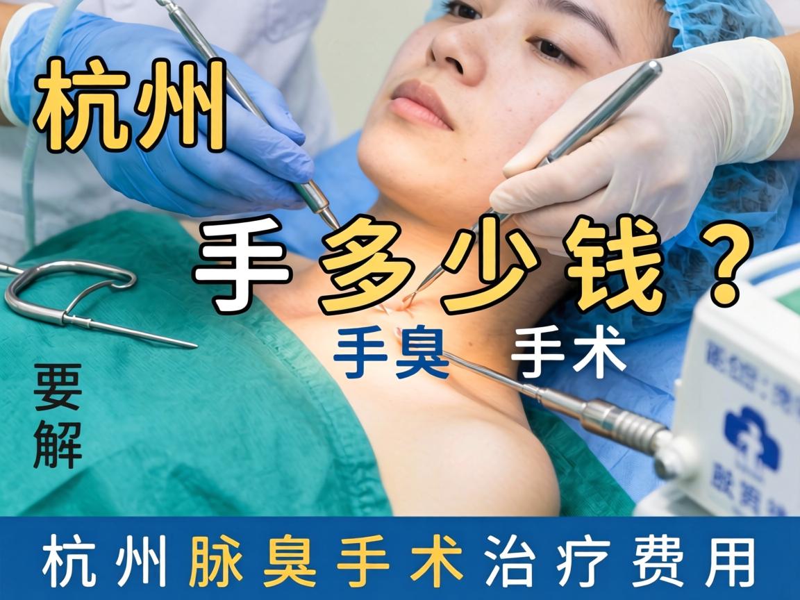 杭州腋臭手术多少钱？详解杭州腋臭手术治疗费用