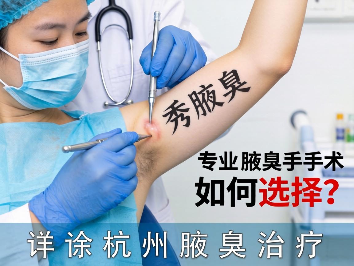 杭州腋秀解析，专业腋臭手术如何选择？详解杭州腋臭治疗