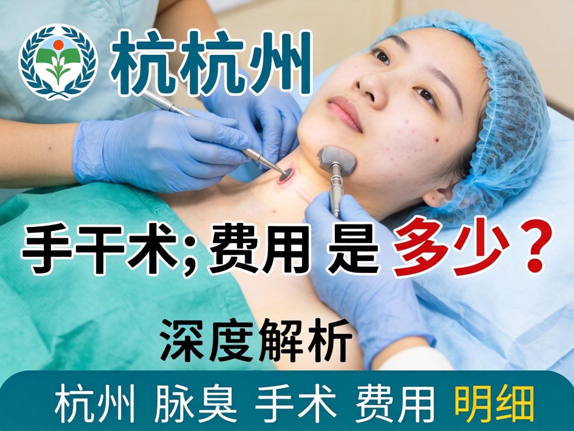 杭州腋臭手术费用是多少？深度解析杭州腋臭手术费用明细