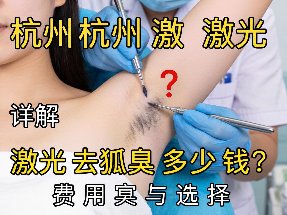 杭州激光去狐臭多少钱？详解激光去狐臭费用与选择