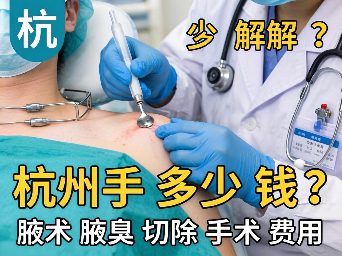 杭州腋臭手术多少钱？详解杭州腋臭切除手术费用