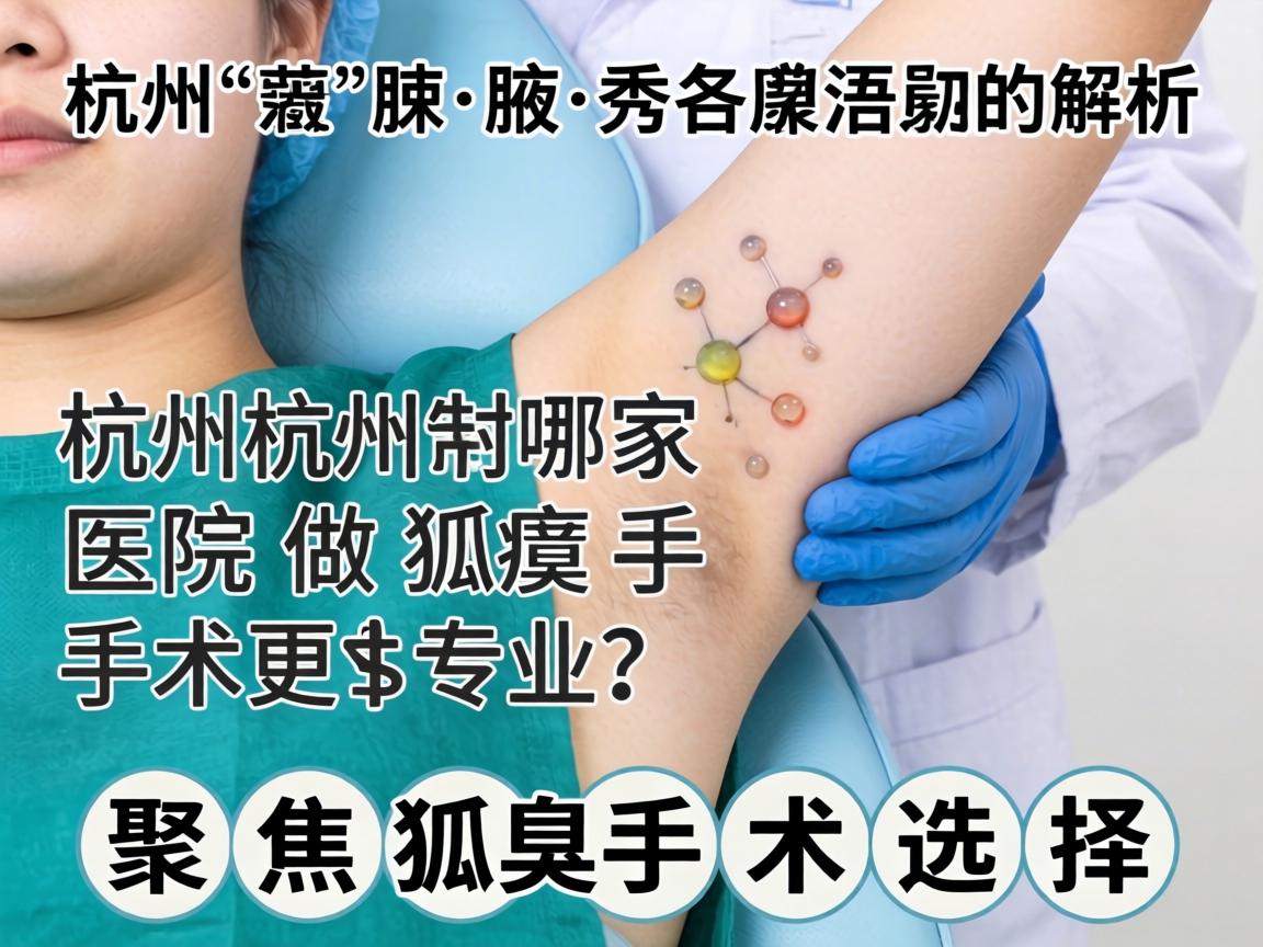 杭州腋秀解析，杭州哪家医院做狐臭手术更专业？聚焦狐臭手术选择