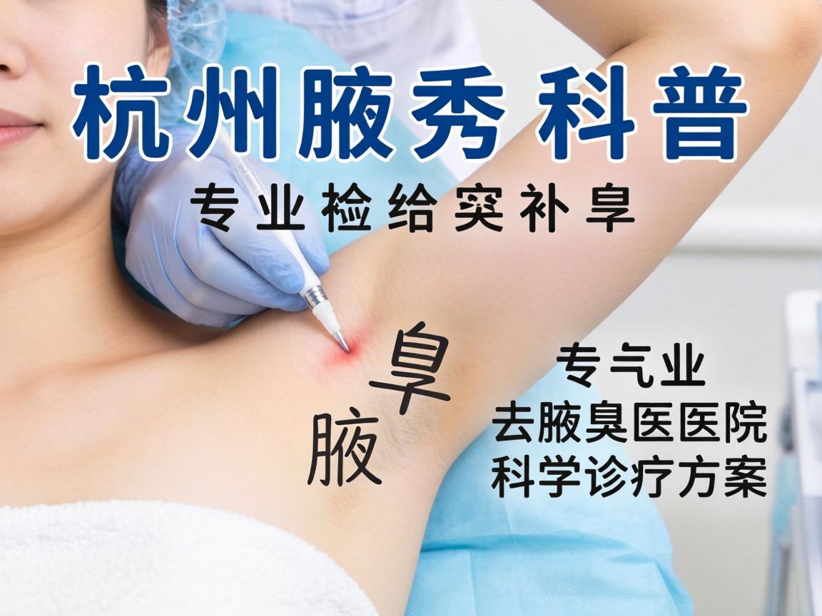 杭州腋秀科普，详解杭州专业去腋臭医院的科学诊疗方案