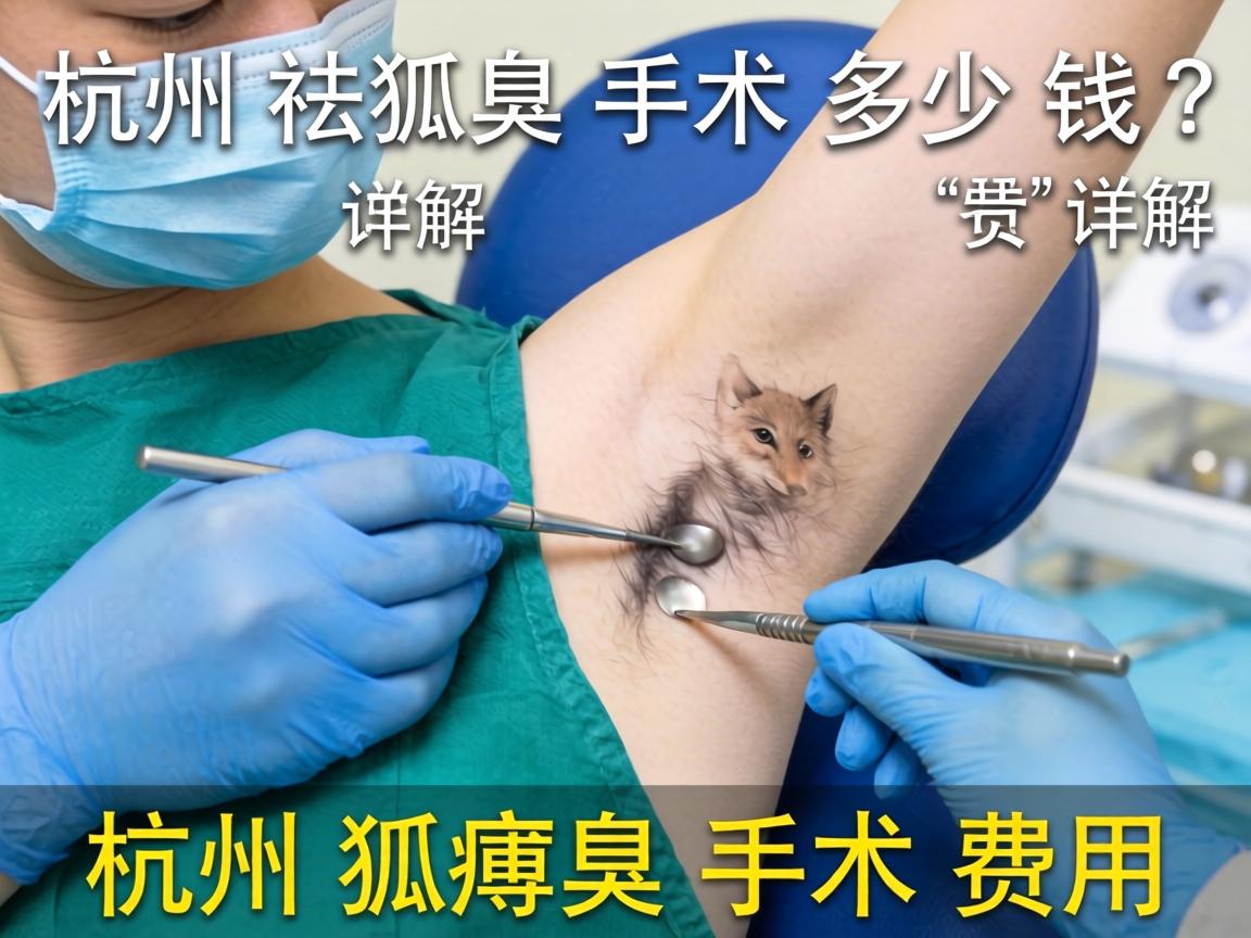 杭州祛狐臭手术多少钱？详解杭州狐臭手术费用