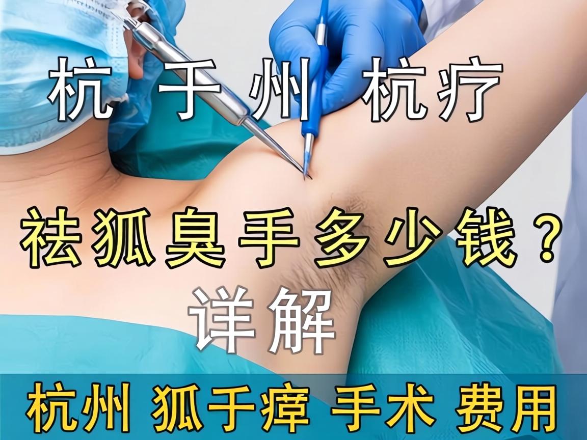 杭州祛狐臭手术多少钱？详解杭州狐臭手术费用