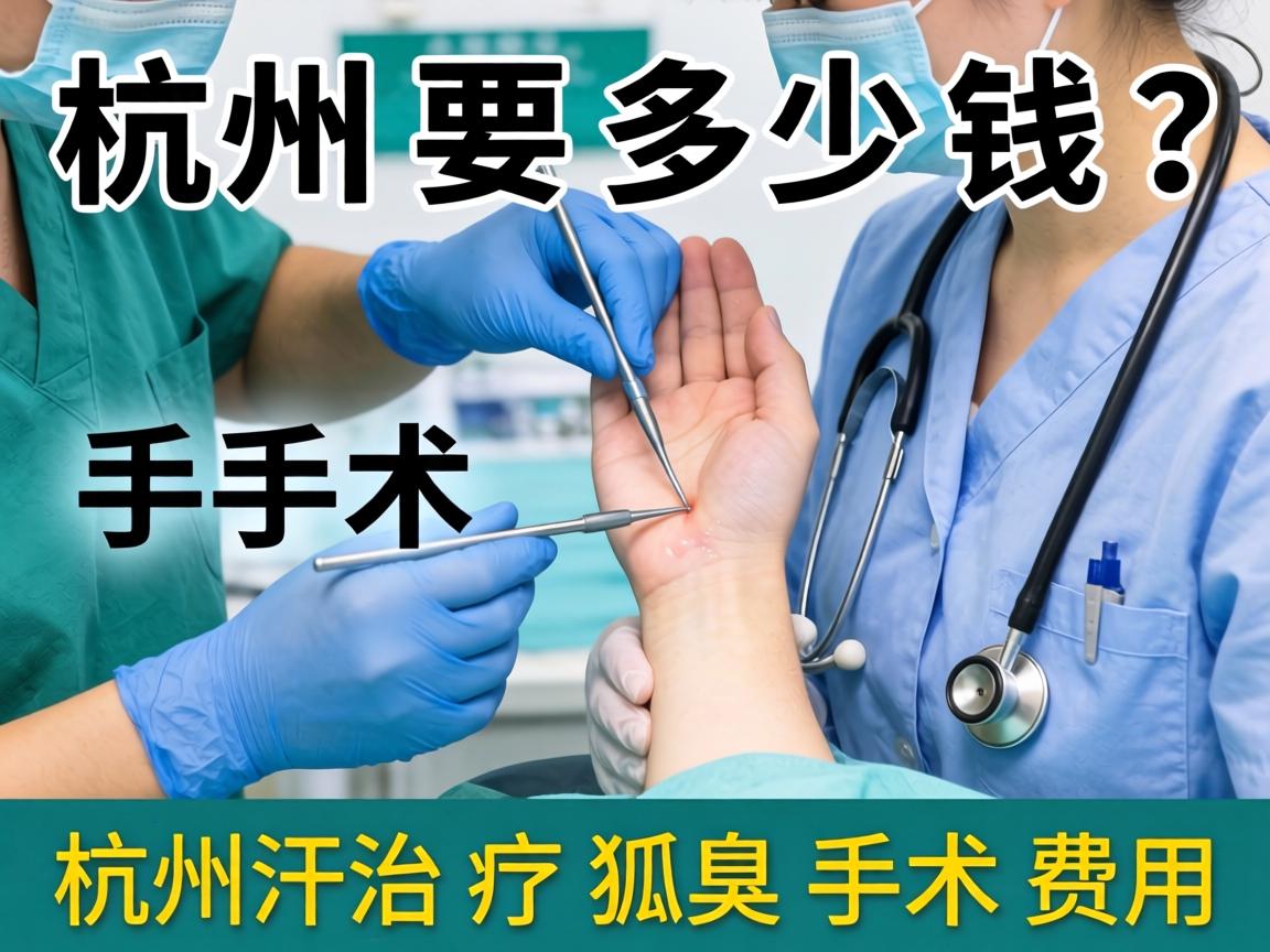杭州腋臭手术要多少钱？详解杭州治疗狐臭手术费用