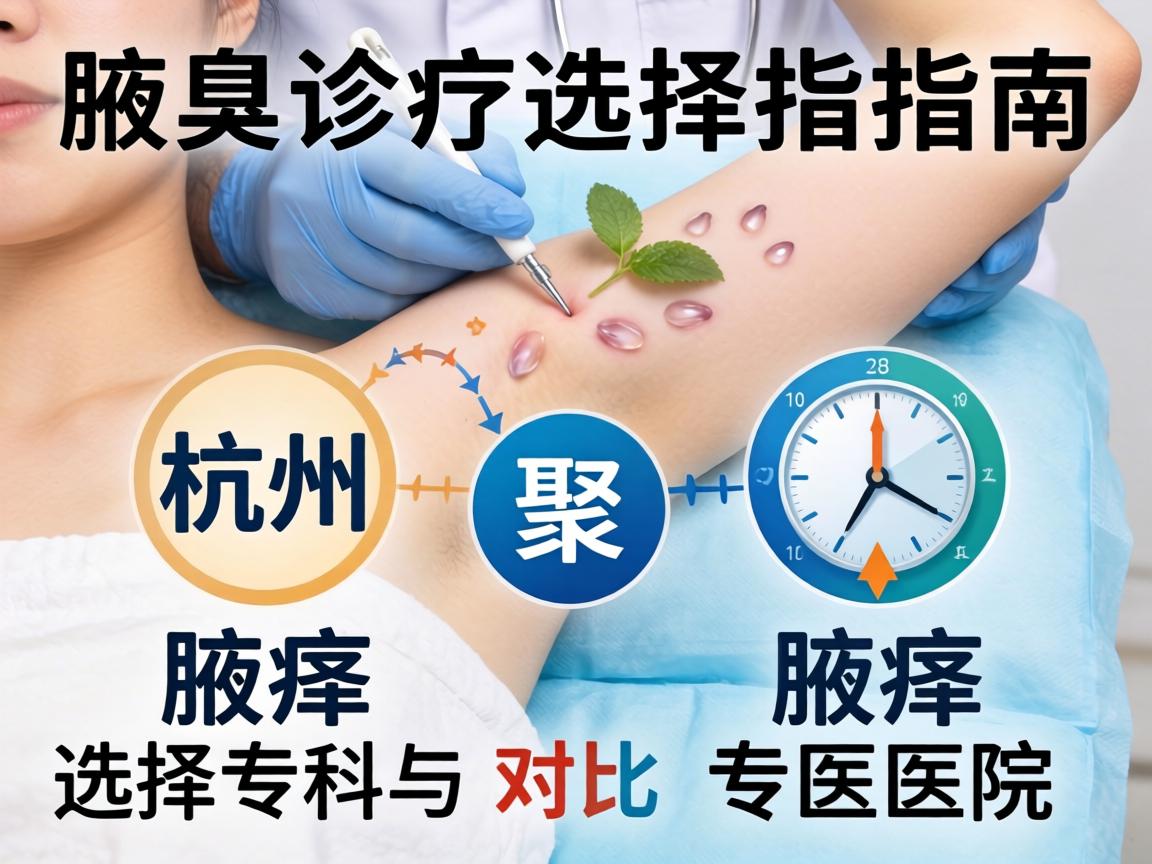 腋臭诊疗选择指南，聚焦杭州腋臭专科与医院对比