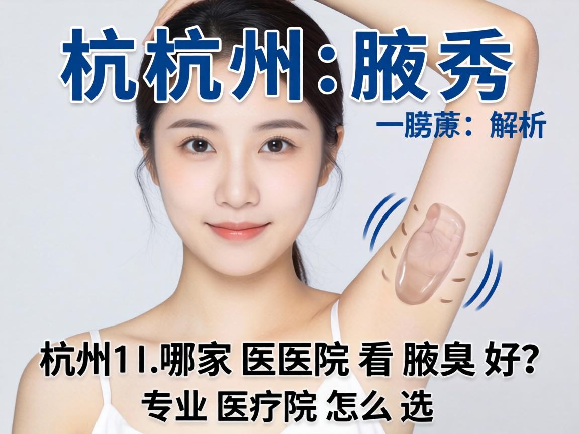 杭州腋秀解析，杭州哪家医院看腋臭好，专业医院怎么选