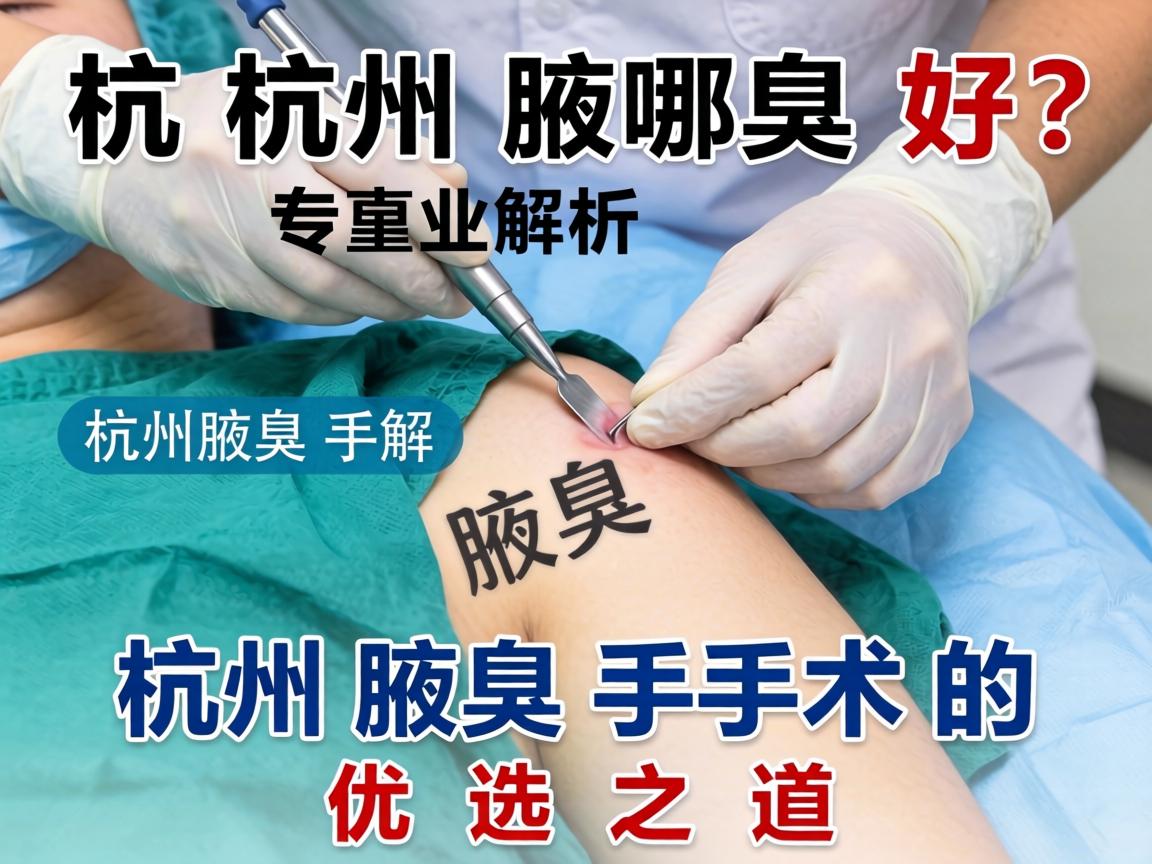 杭州腋臭手术哪里好？专业解析杭州腋臭手术的优选之道