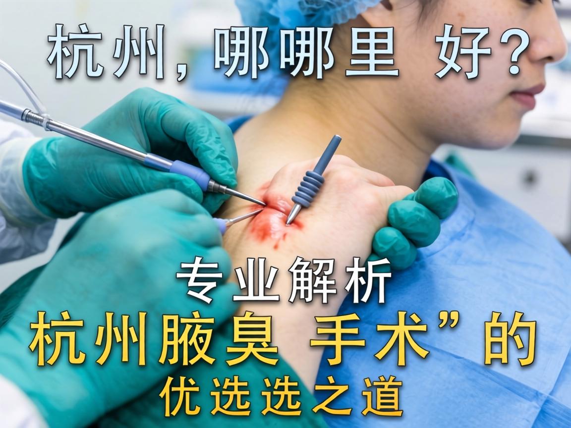 杭州腋臭手术哪里好？专业解析杭州腋臭手术的优选之道