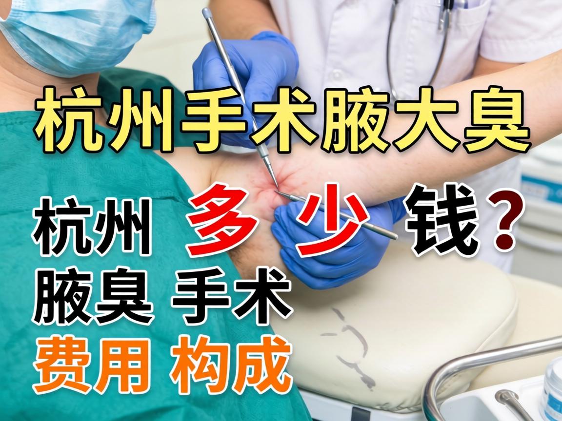 杭州腋臭手术多少钱？详解杭州腋臭手术费用构成