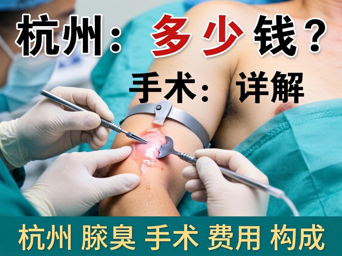 杭州腋臭手术多少钱？详解杭州腋臭手术费用构成