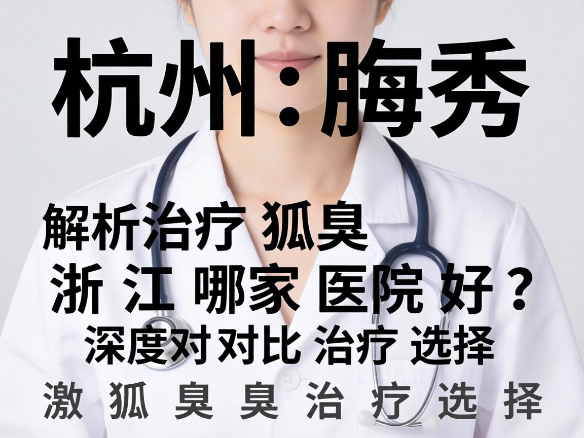 杭州腋秀解析，治疗狐臭浙江哪家医院好？深度对比狐臭治疗选择
