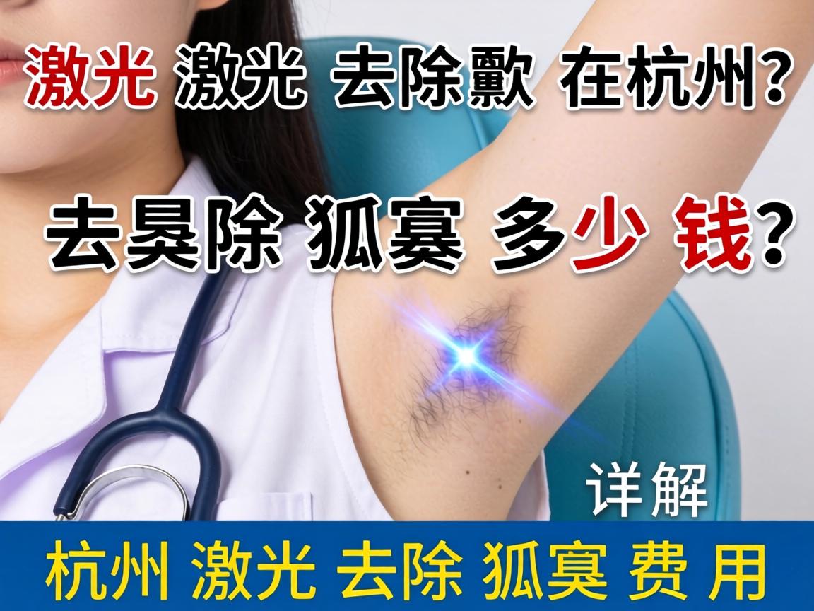 激光去除狐臭多少钱在杭州？详解杭州激光去除狐臭费用