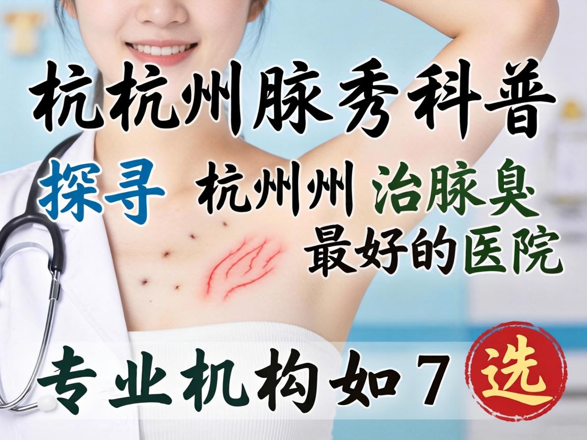 杭州腋秀科普，探寻杭州治腋臭最好的医院，专业机构如何选