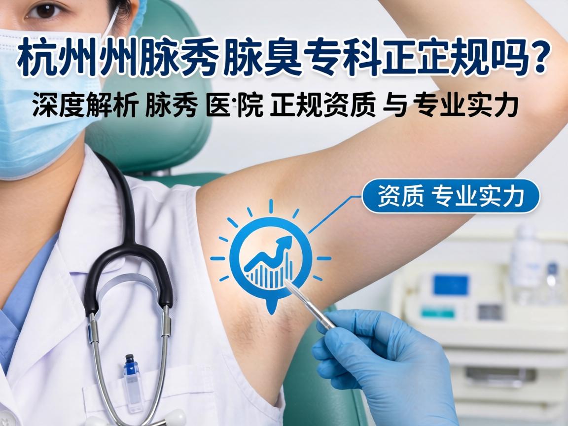 杭州腋秀腋臭专科正规吗？深度解析腋秀医院正规资质与专业实力
