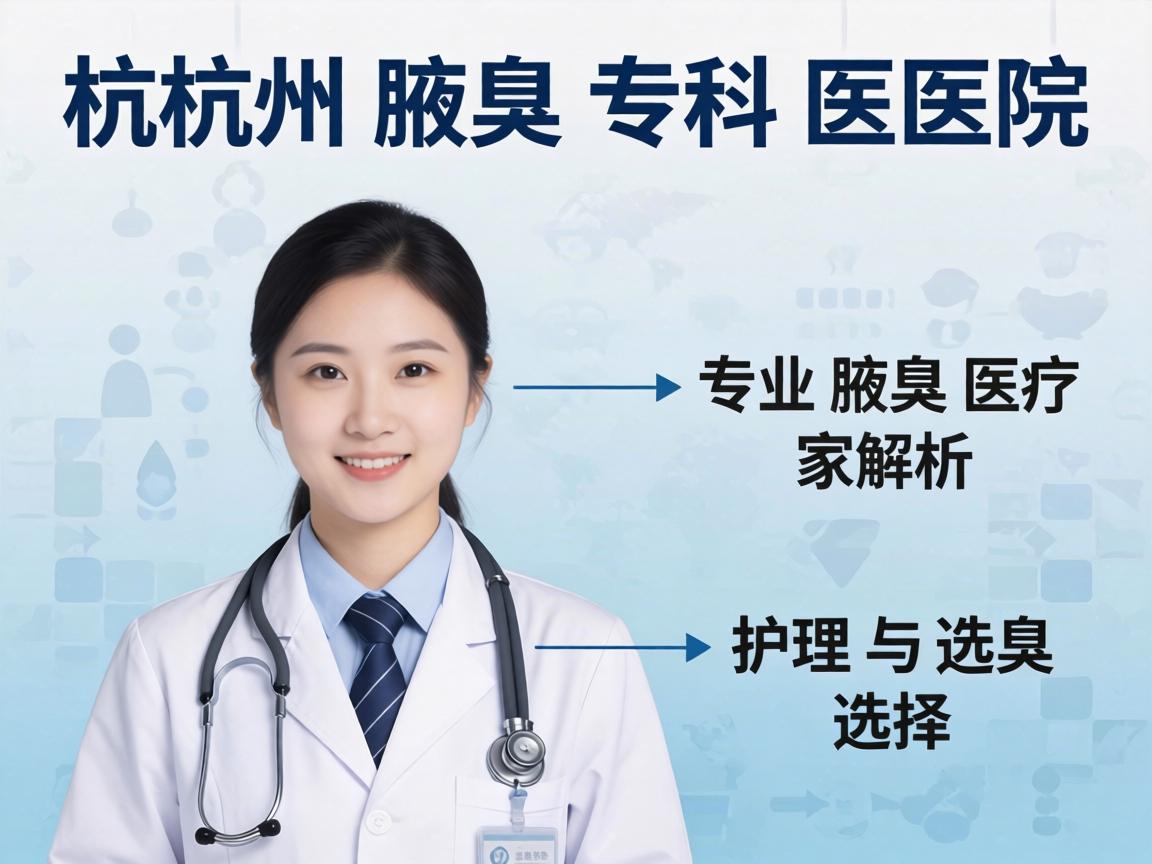 杭州腋臭专科医院解析，专业腋臭医疗的护理与选择