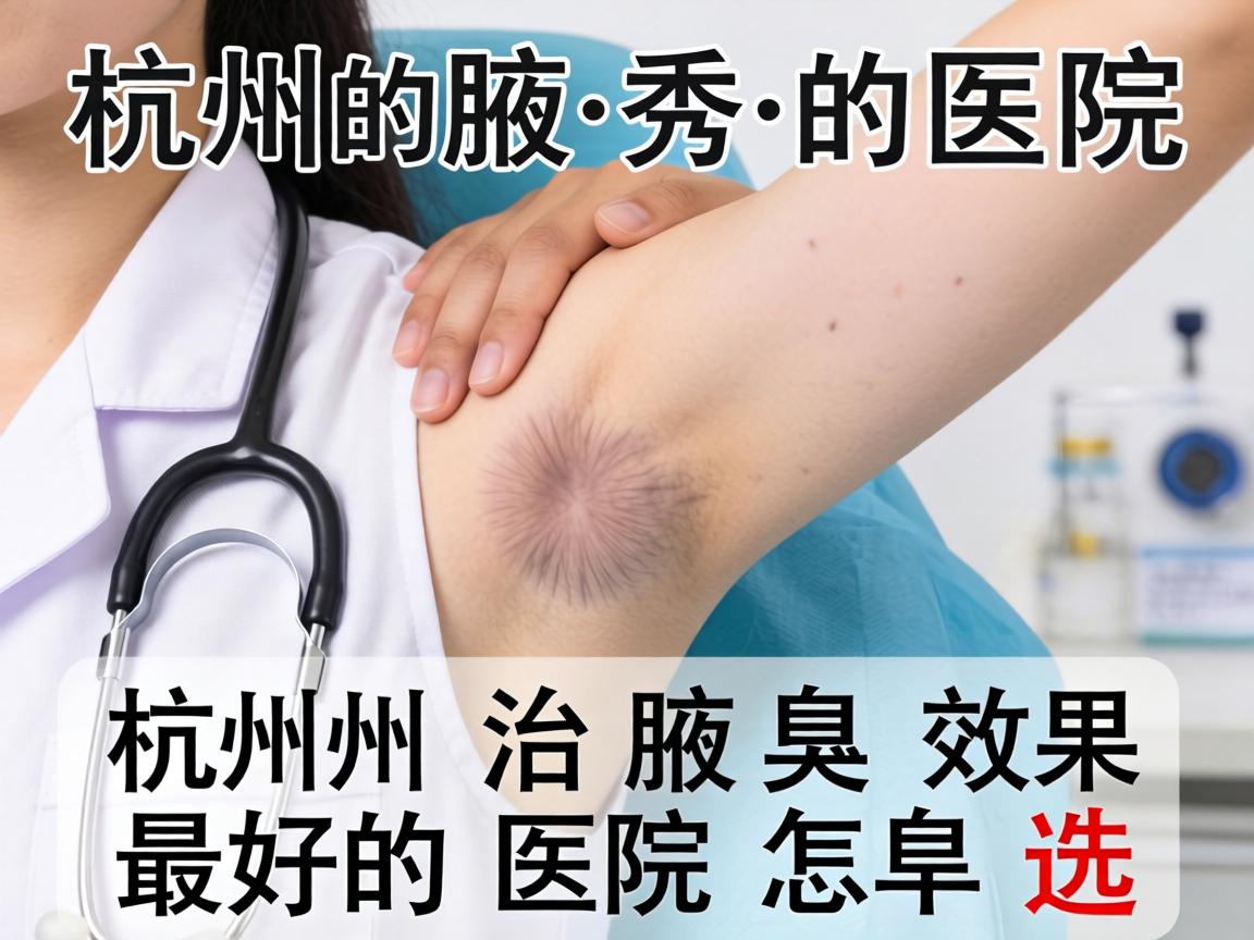 杭州腋秀医院解析，杭州治腋臭效果最好的医院怎么选