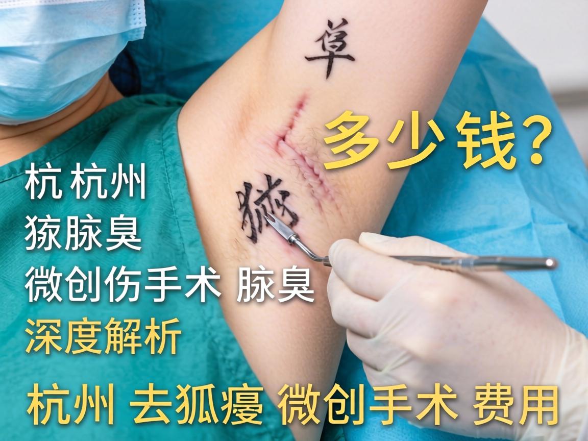 杭州腋臭微创手术多少钱？深度解析杭州去狐臭微创手术费用