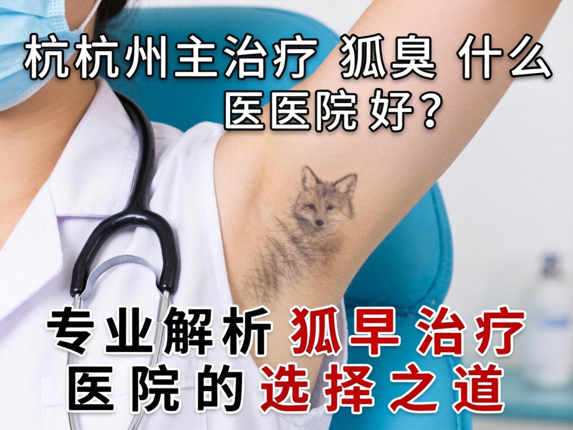 杭州治疗狐臭什么医院好？专业解析狐臭治疗医院的选择之道