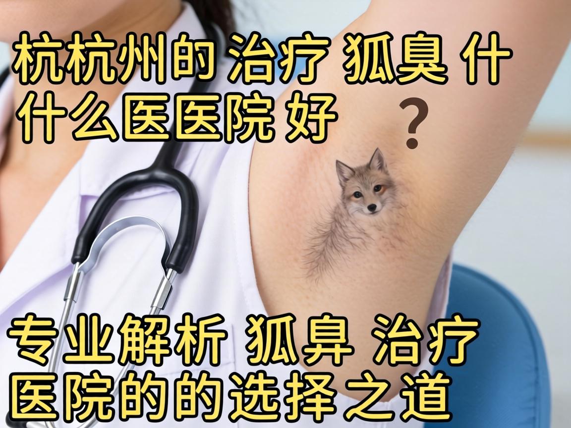 杭州治疗狐臭什么医院好？专业解析狐臭治疗医院的选择之道
