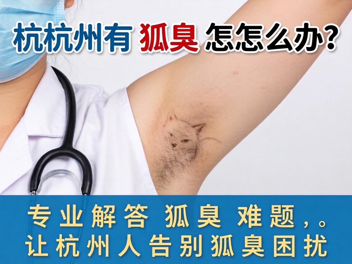 杭州有狐臭怎么办？专业解答狐臭难题，让杭州人告别狐臭困扰